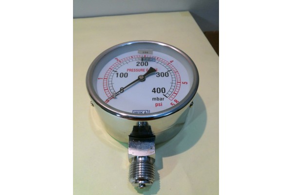 Pressure Gauge, 0-400 mbar wika, China 